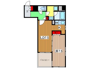 レジディア心斎橋ウエストの物件間取画像